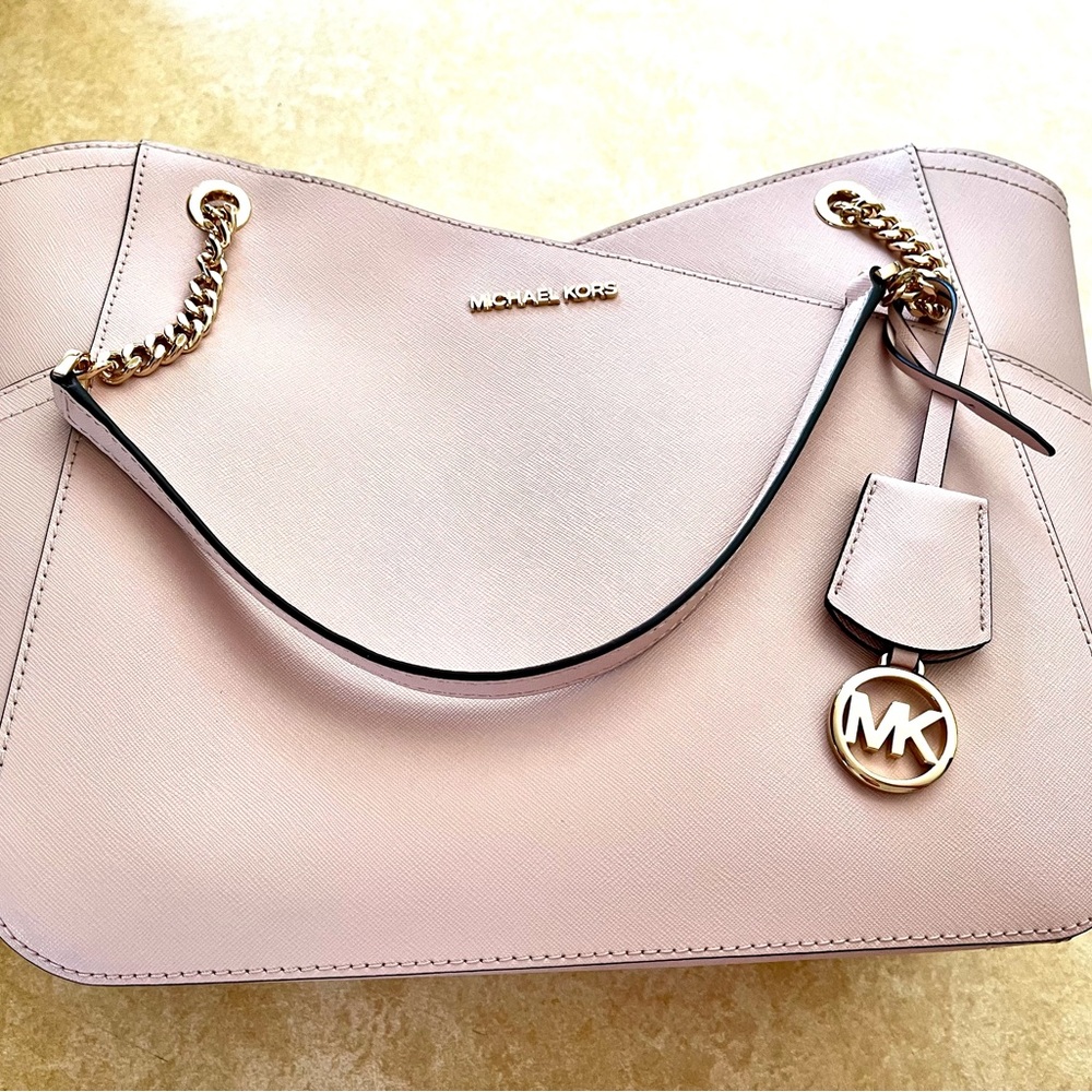 Michael Kors Light Pink Leather Tote